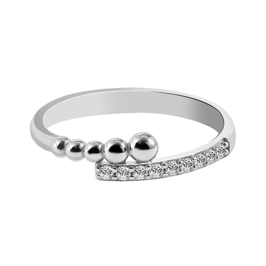 Damen Ring aus 925 Silber mit Zirkonia