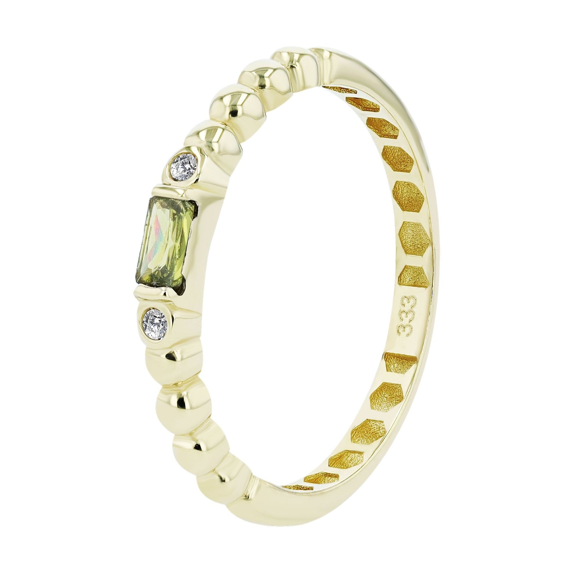 Damen Ring aus 333 Gold mit Zirkonia