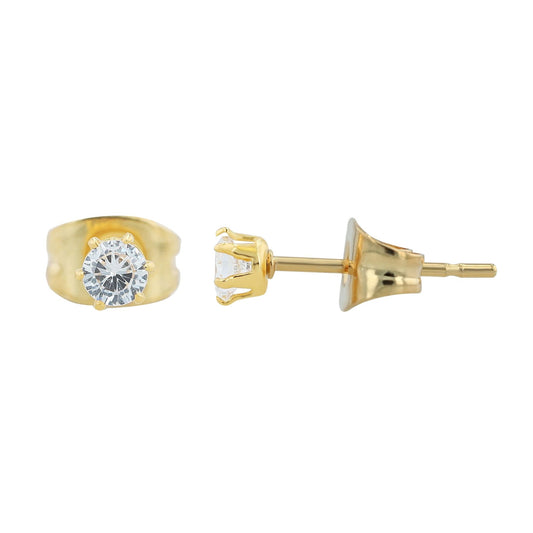 Damen Ohrringe – Ohrstecker aus Edelstahl mit Zirkonia