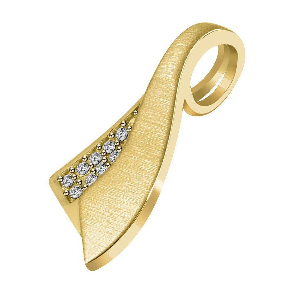 Damen Anhänger aus 333 Gold mit Zirkonia