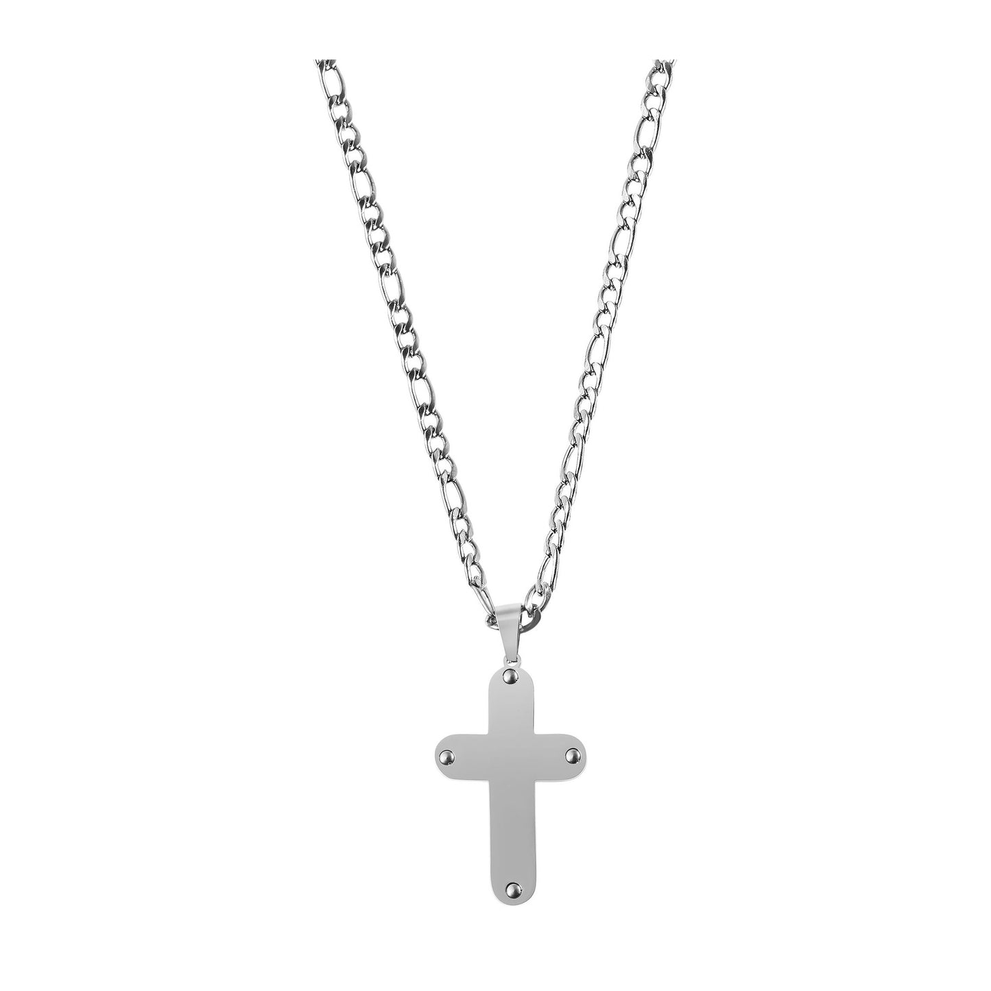 Unisex Halskette mit Anhänger – Kreuz aus Edelstahl