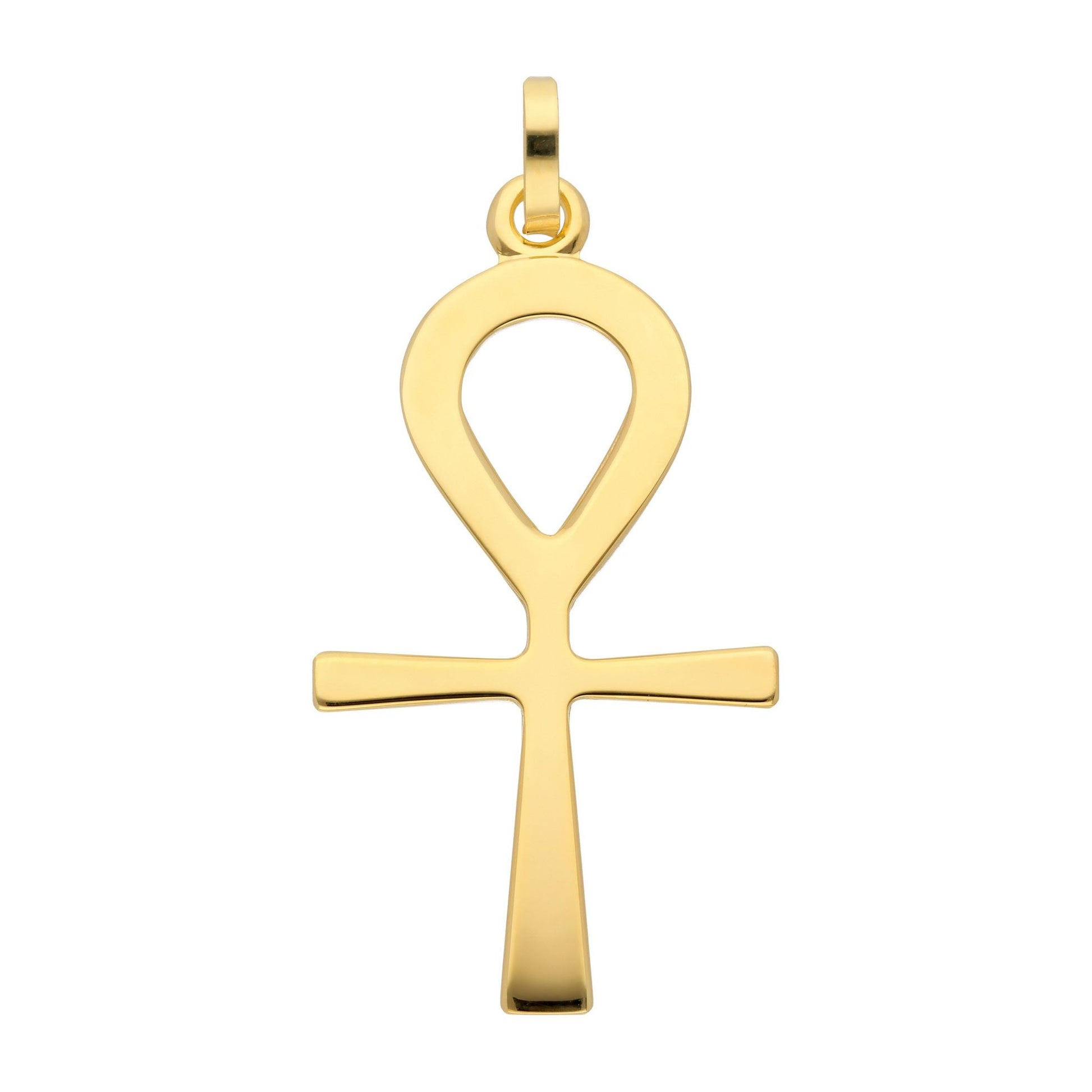 Adelia´s 585 Gold Kreuz Anhänger Lebenszeichen