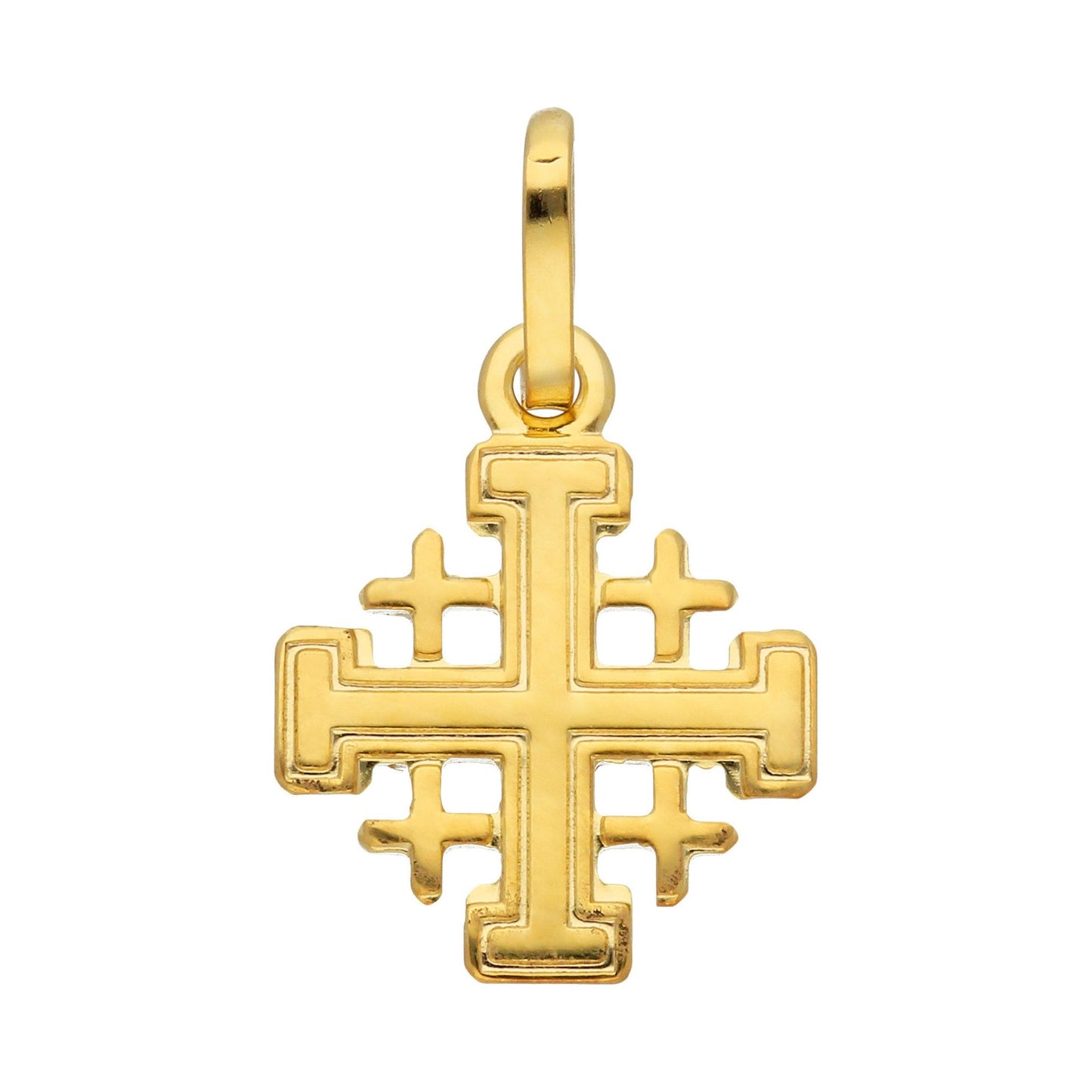 Adelia´s 585 Gold Kreuz Anhänger Jerusalem