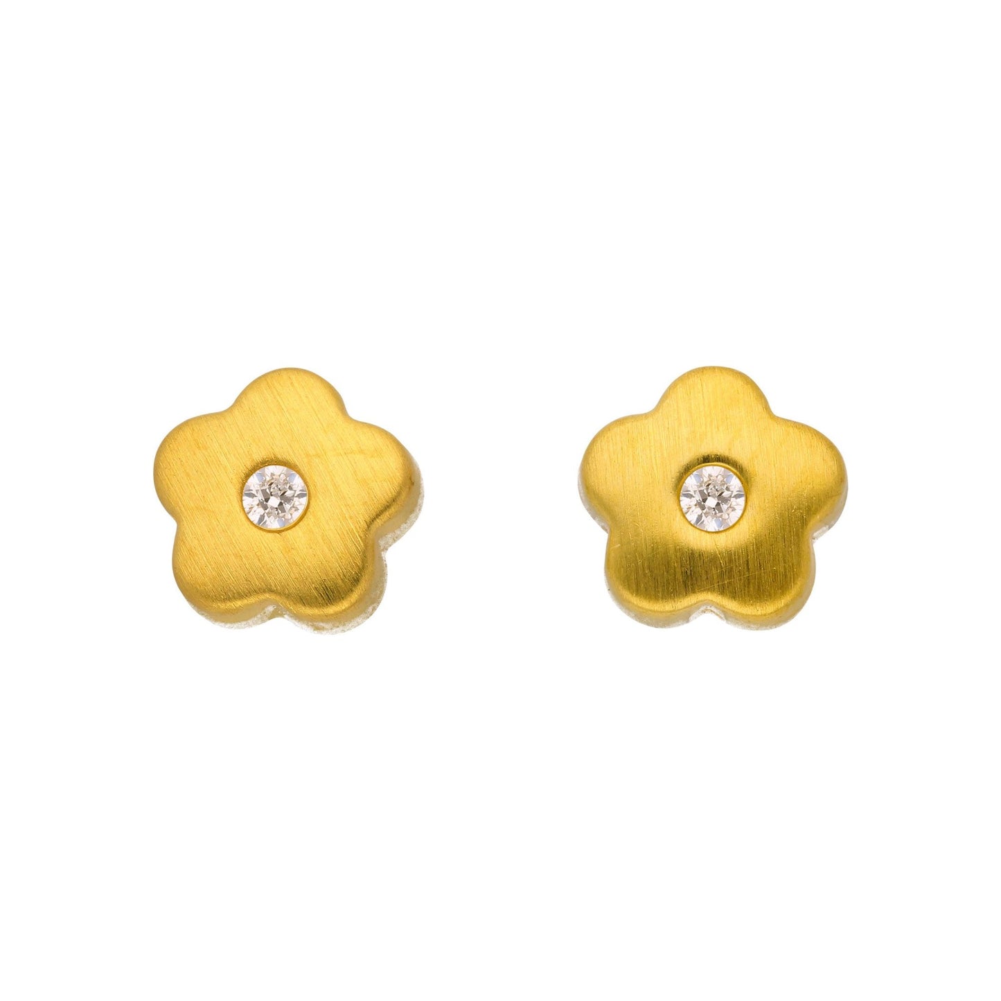 Adelia´s 333 Gold Ohrringe   Ohrstecker Blüte mit Zirkonia