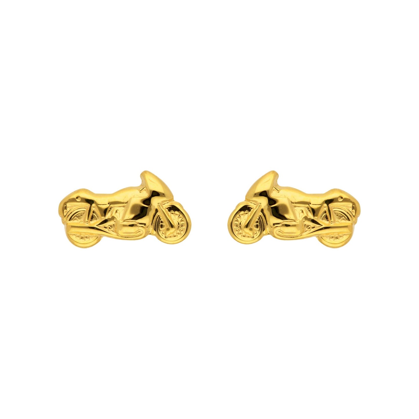 Adelia´s 333 Gold Ohrringe   Ohrstecker Motorrad