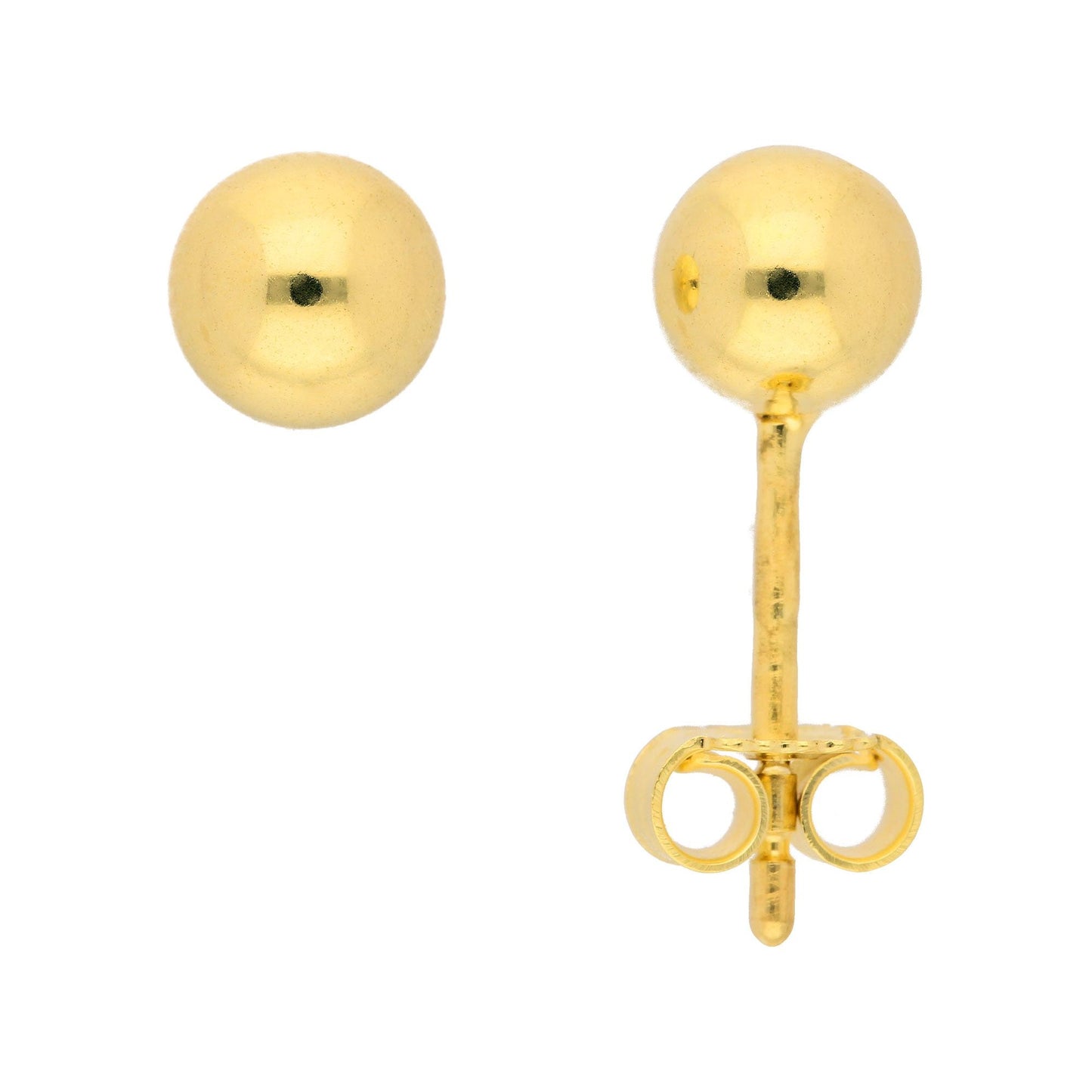 Adelia´s 585 Gold Ohrringe   Ohrstecker Ø 5 mm