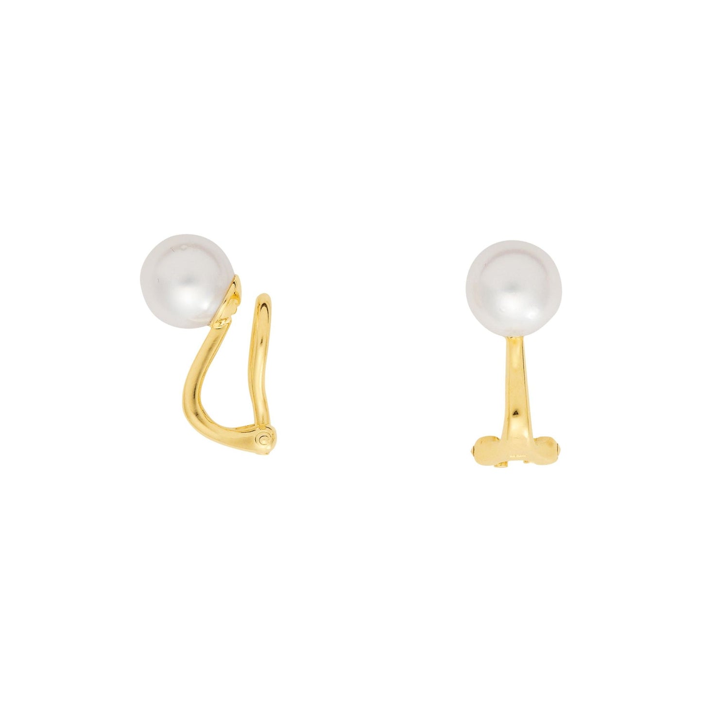 Adelia´s 585 Gold Ohrringe   Ohrclips mit Süßwasser Zuchtperle Ø 8 mm