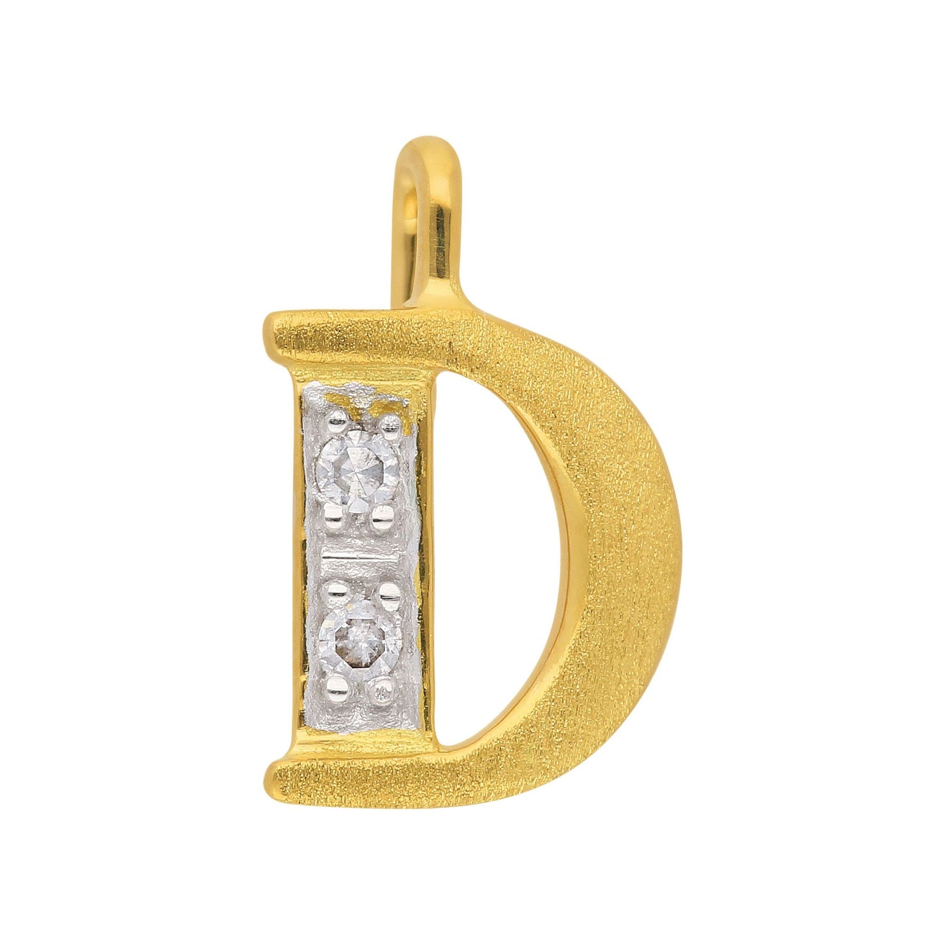 Adelia´s 585 Gold Buchstabenanhänger mit Diamant