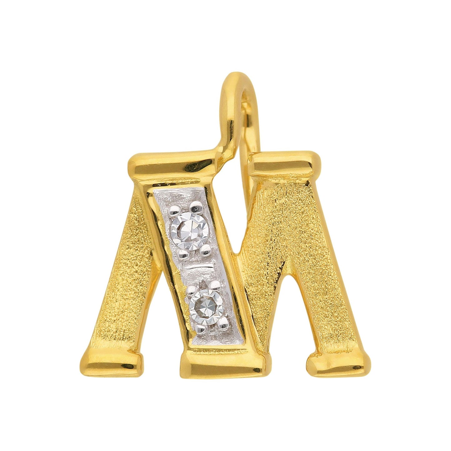 Adelia´s 585 Gold Buchstabenanhänger mit Diamant