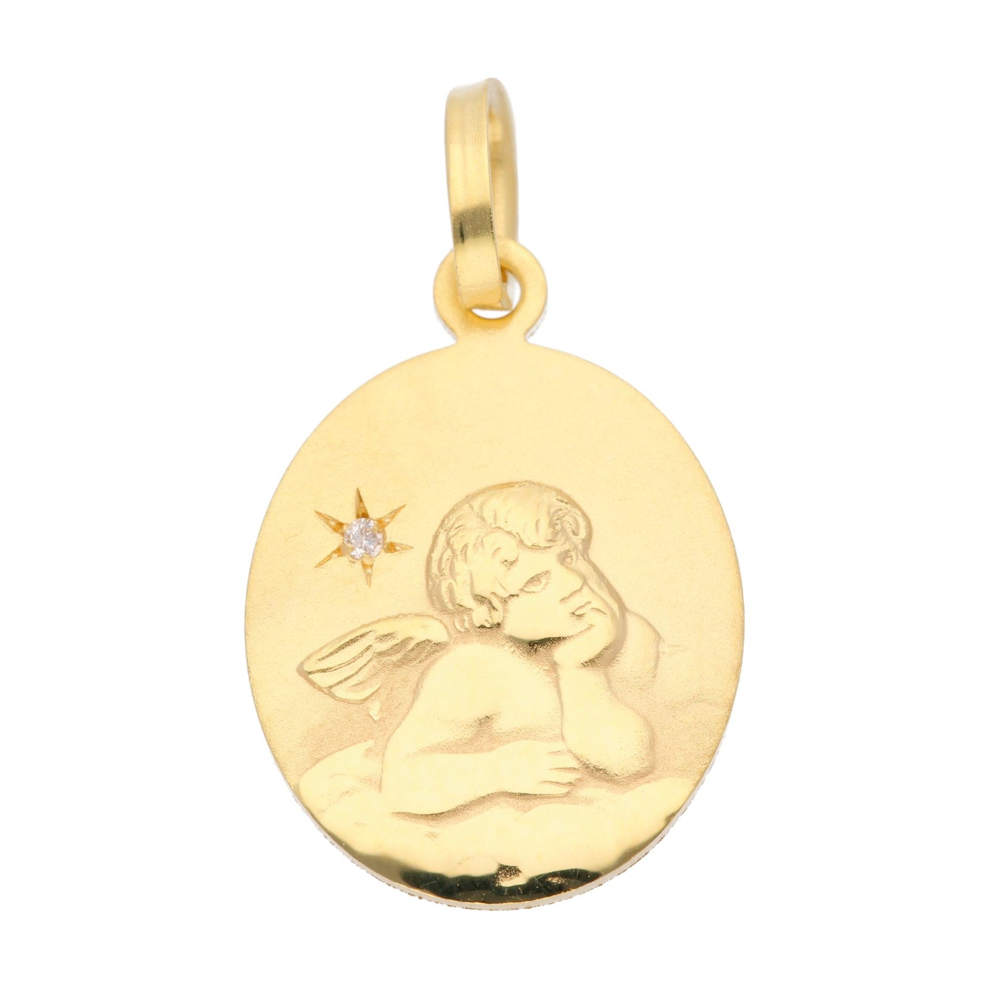 Adelia´s 333 Gold Anhänger Amor mit Diamant