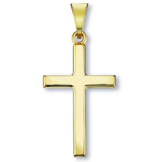 Kreuz Anhänger aus 333 Gelbgold