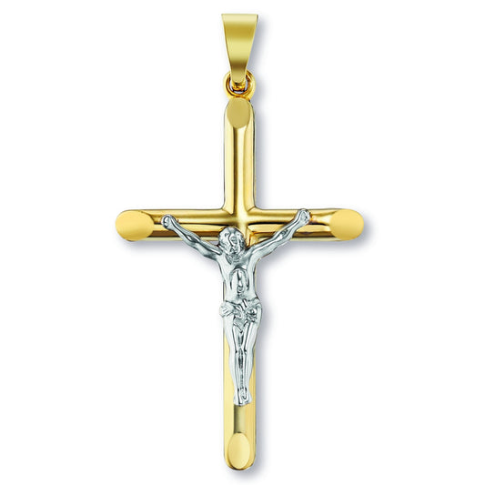 Kreuz Anhänger aus 333 Gelbgold