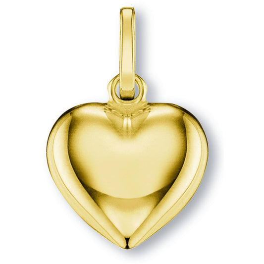 Herz Herz Anhänger aus 333 Gelbgold