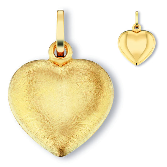 Herz Herz Anhänger aus 333 Gelbgold