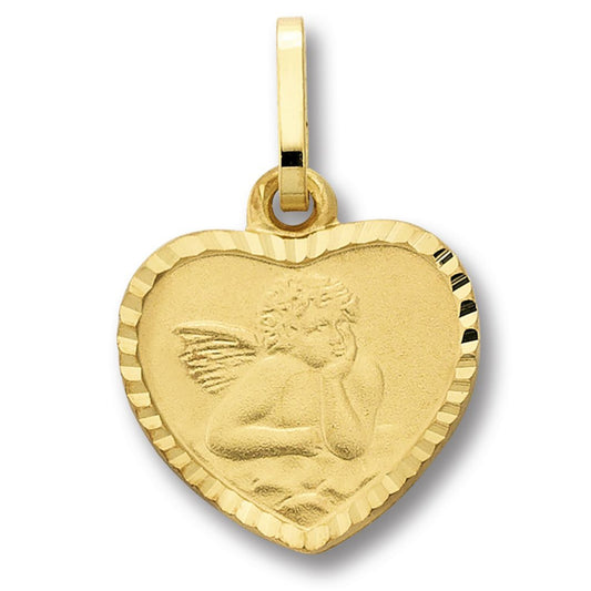 Schutzengel Anhänger aus 333 Gelbgold