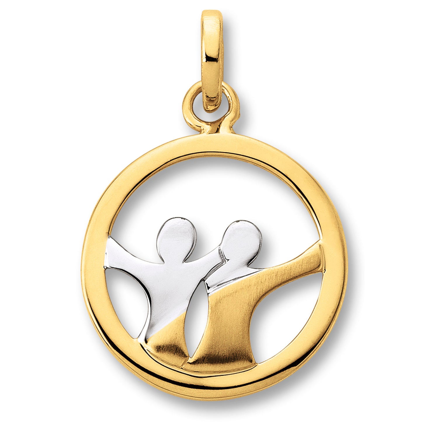 One Element  Zwilling Sternzeichen Anhänger aus 333 Gelbgold