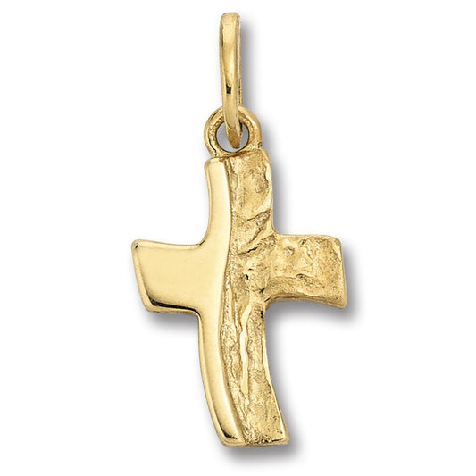Kreuz Anhänger aus 333 Gelbgold
