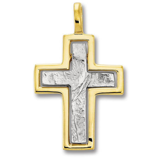 Kreuz Anhänger aus 333 Gelbgold