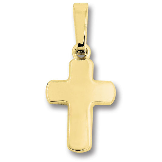 Kreuz Anhänger aus 333 Gelbgold