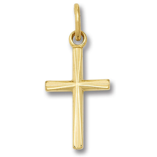 Kreuz Anhänger aus 333 Gelbgold