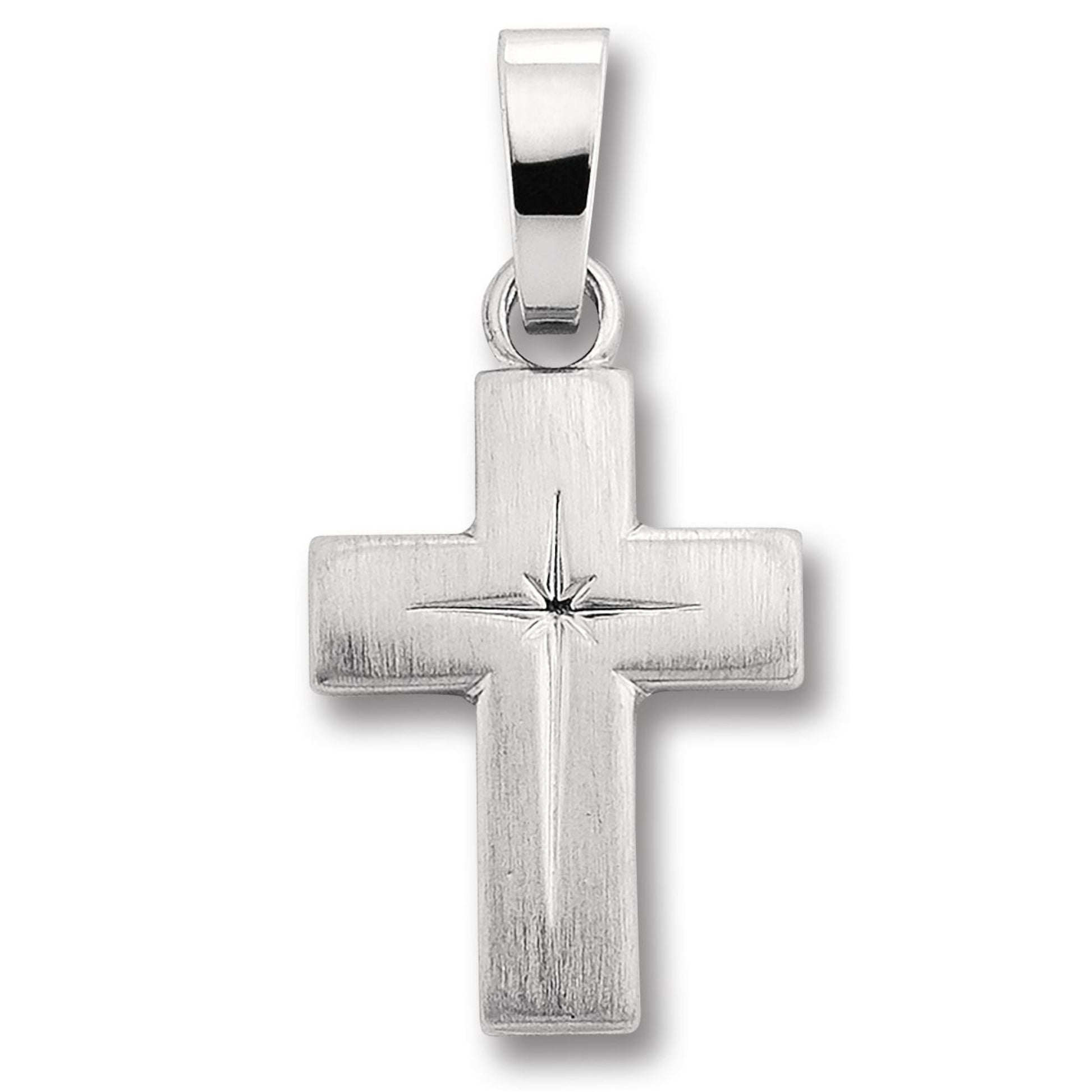 One Element  Kreuz Anhänger aus 925 Silber