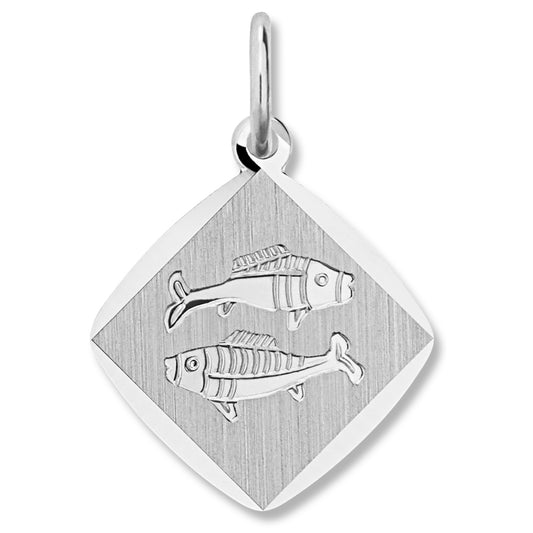 One Element  Fische Sternzeichen Anhänger aus 925 Silber