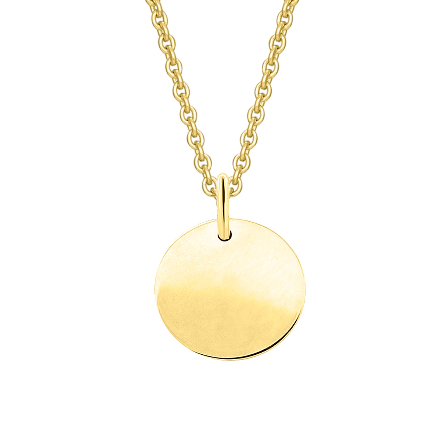 ohne Gravur Anhänger aus 333 Gelbgold Ø 11,0 mm