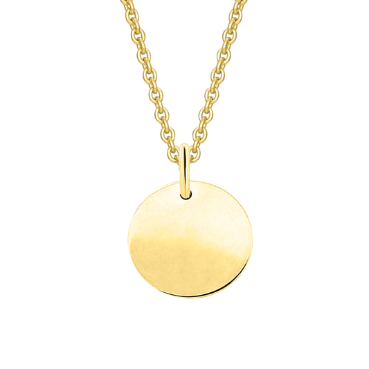 ohne Gravur Anhänger aus 333 Gelbgold Ø 11,0 mm