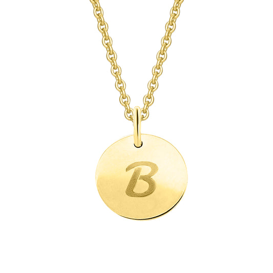 Buchstabe B Buchstaben Anhänger aus 333 Gelbgold Ø 11,0 mm