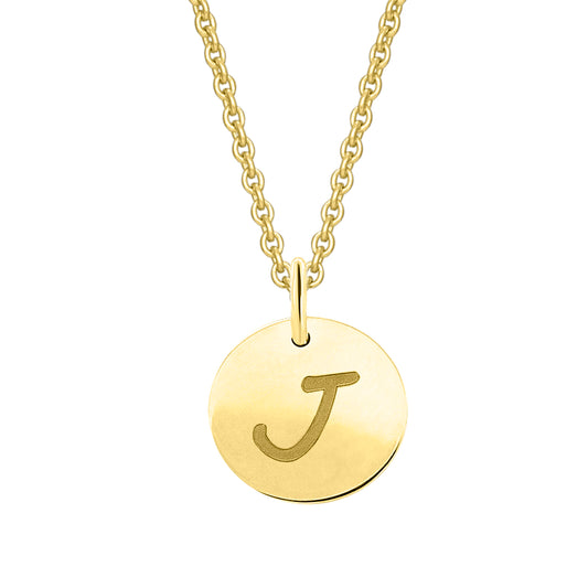 Buchstabe J Buchstaben Anhänger aus 333 Gelbgold Ø 11,0 mm