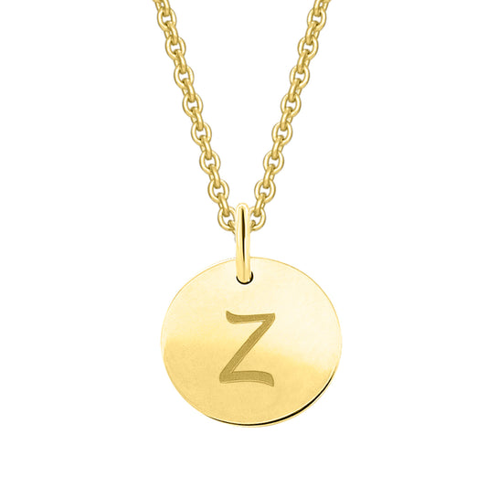 Buchstabe Z Buchstaben Anhänger aus 333 Gelbgold Ø 11,0 mm