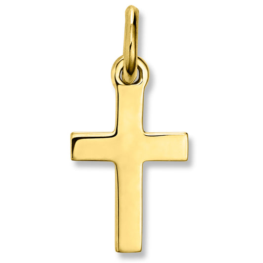 One Element  Kreuz Anhänger aus 333 Gelbgold