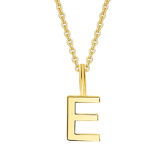 Buchstabe E Buchstaben Anhänger aus 333 Gelbgold