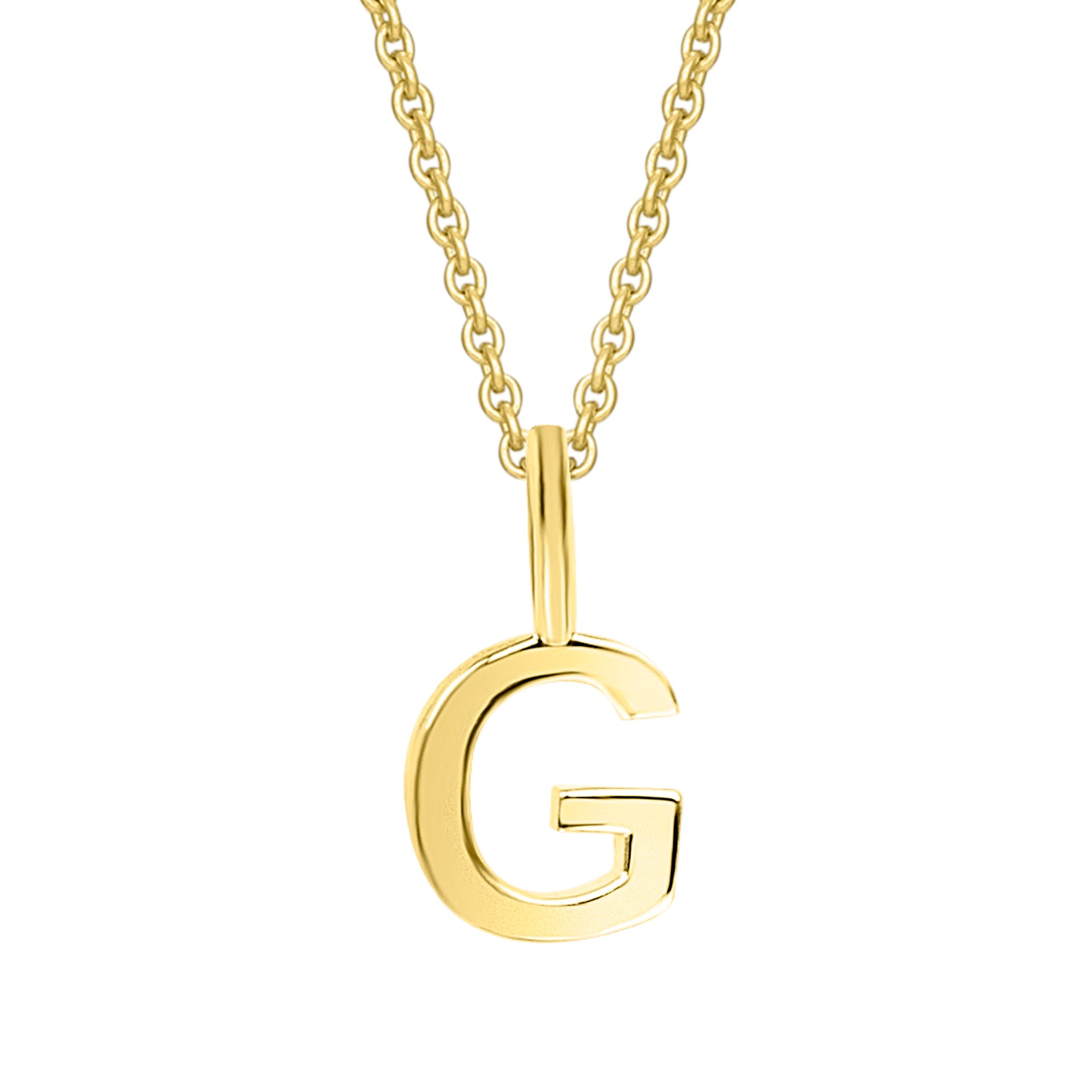 Buchstabe G Buchstaben Anhänger aus 333 Gelbgold