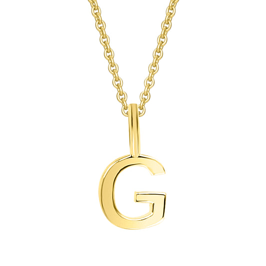 Buchstabe G Buchstaben Anhänger aus 333 Gelbgold