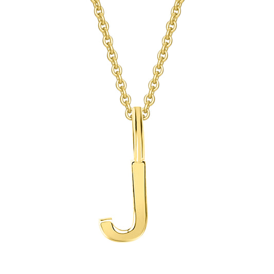 Buchstabe J Buchstaben Anhänger aus 333 Gelbgold