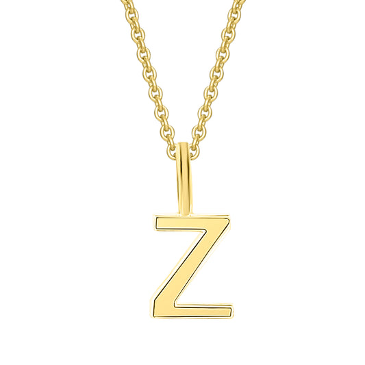 Buchstabe Z Buchstaben Anhänger aus 333 Gelbgold