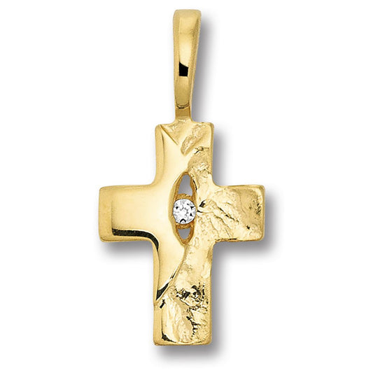 One Element 0.01 ct Brillant Diamant Anhänger aus 585 Gelbgold