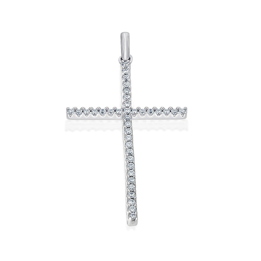 0,15 ct  Diamant Brillant Anhänger aus 585 Weißgold