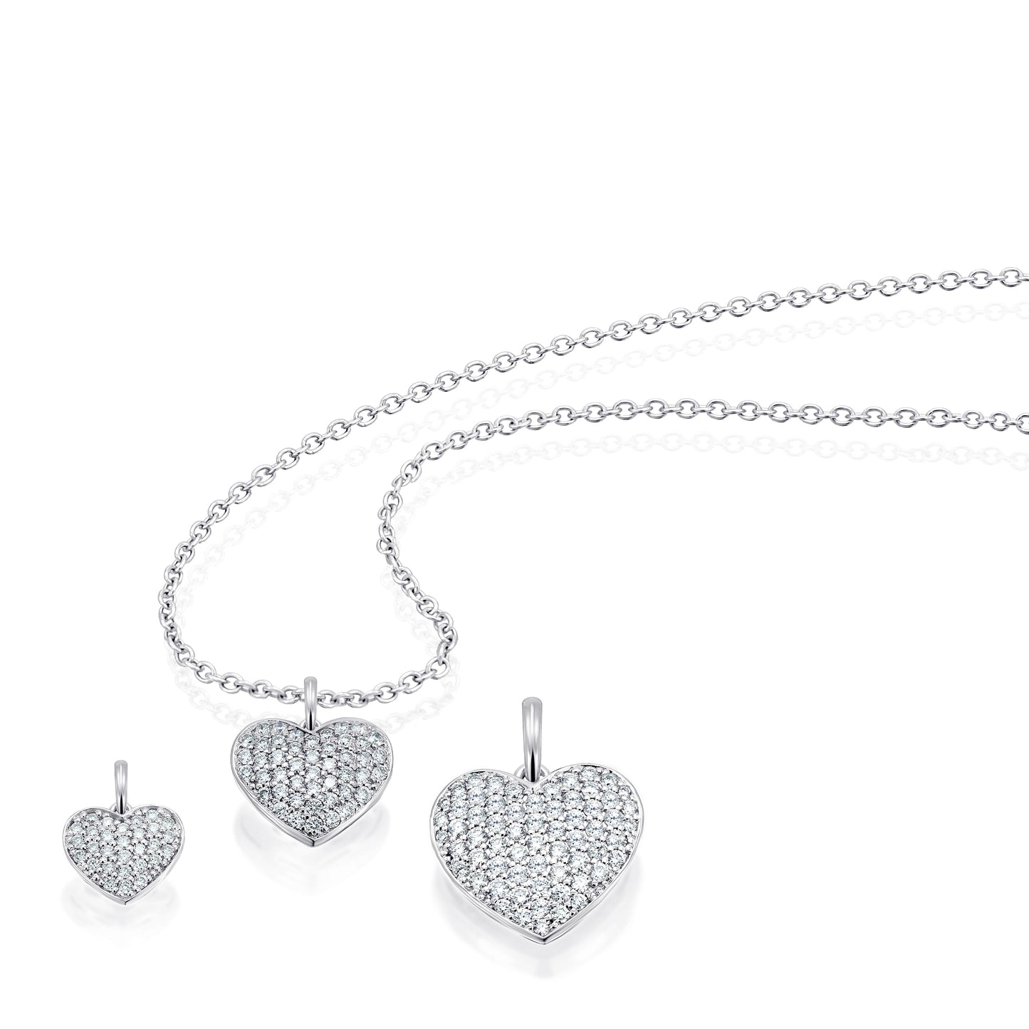 One Element 0,25 ct Diamant Brillant Anhänger aus 585 Weißgold