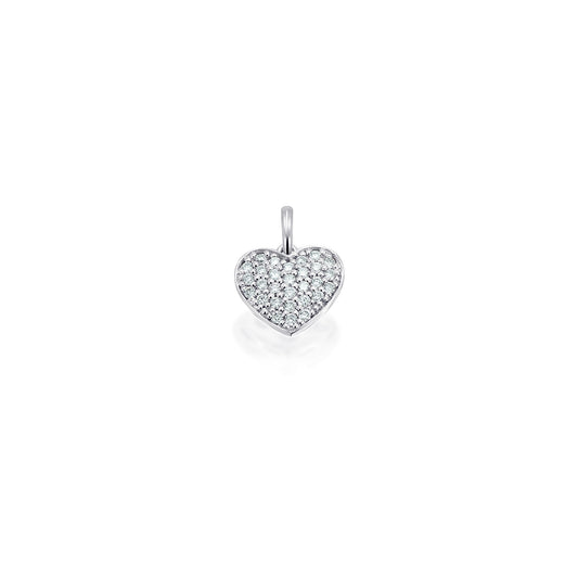 0,10 ct  Diamant Brillant Anhänger aus 585 Weißgold