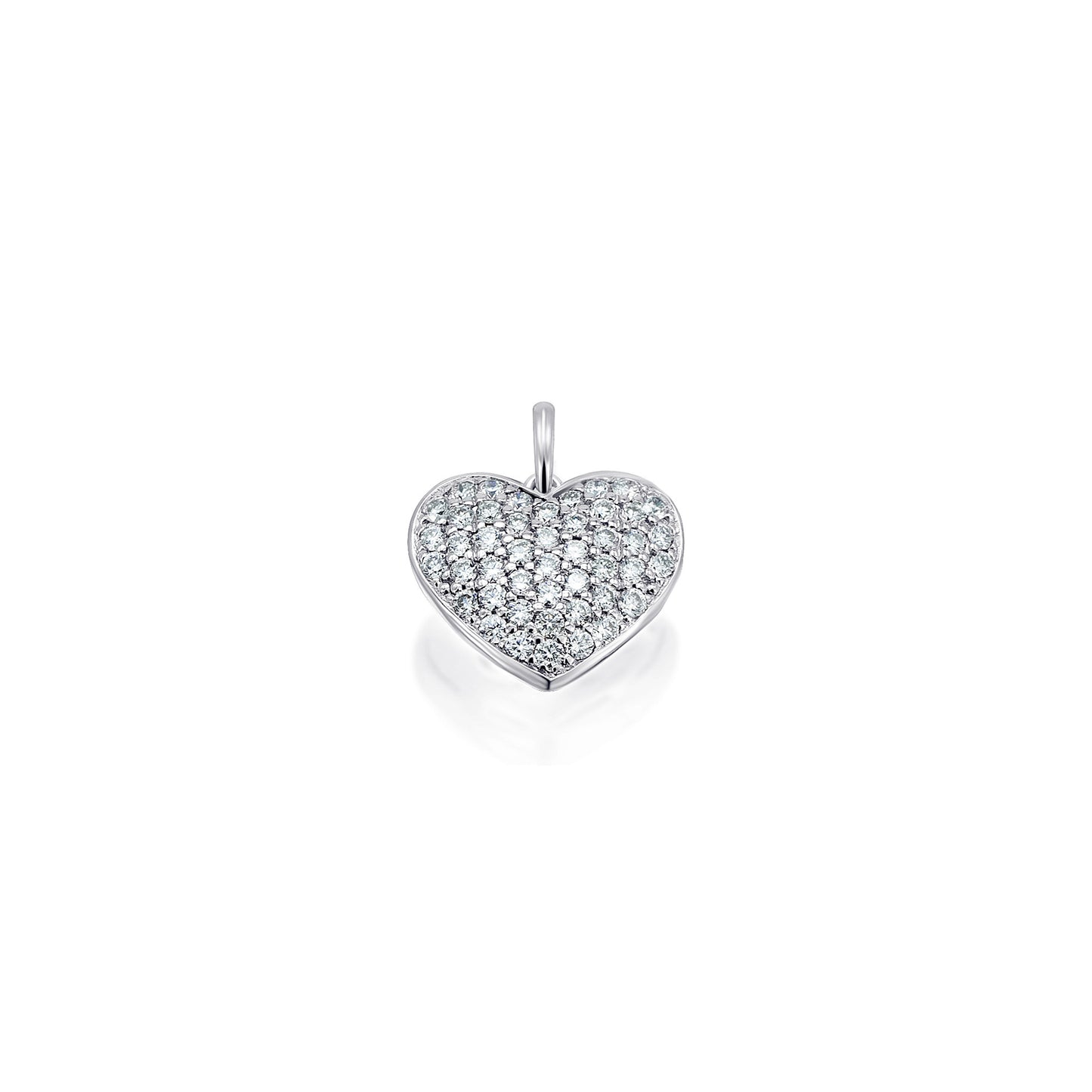 0,25 ct  Diamant Brillant Anhänger aus 585 Weißgold