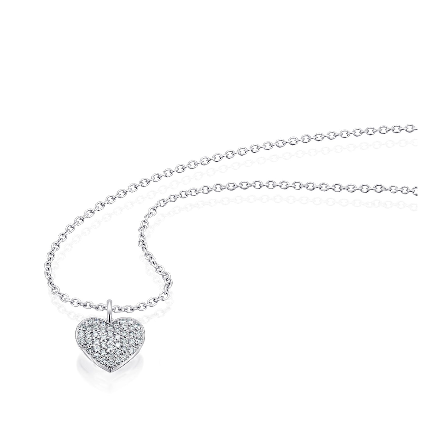 0,25 ct  Diamant Brillant Anhänger aus 585 Weißgold