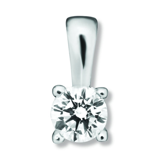 One Element 0.15 ct Brillant Diamant Anhänger aus 585 Weißgold