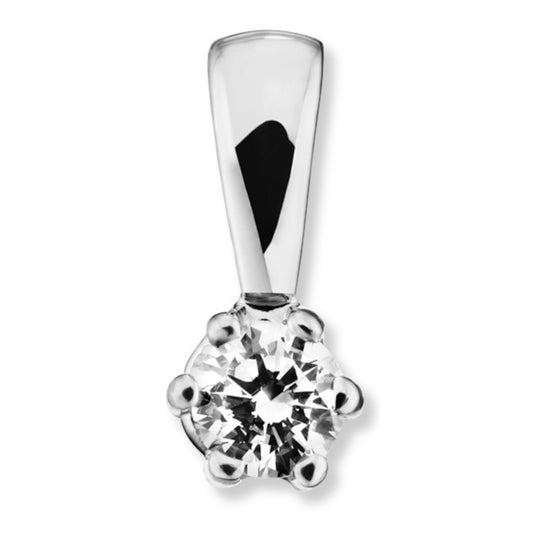 One Element 0.15 ct Brillant Diamant Anhänger aus 585 Weißgold