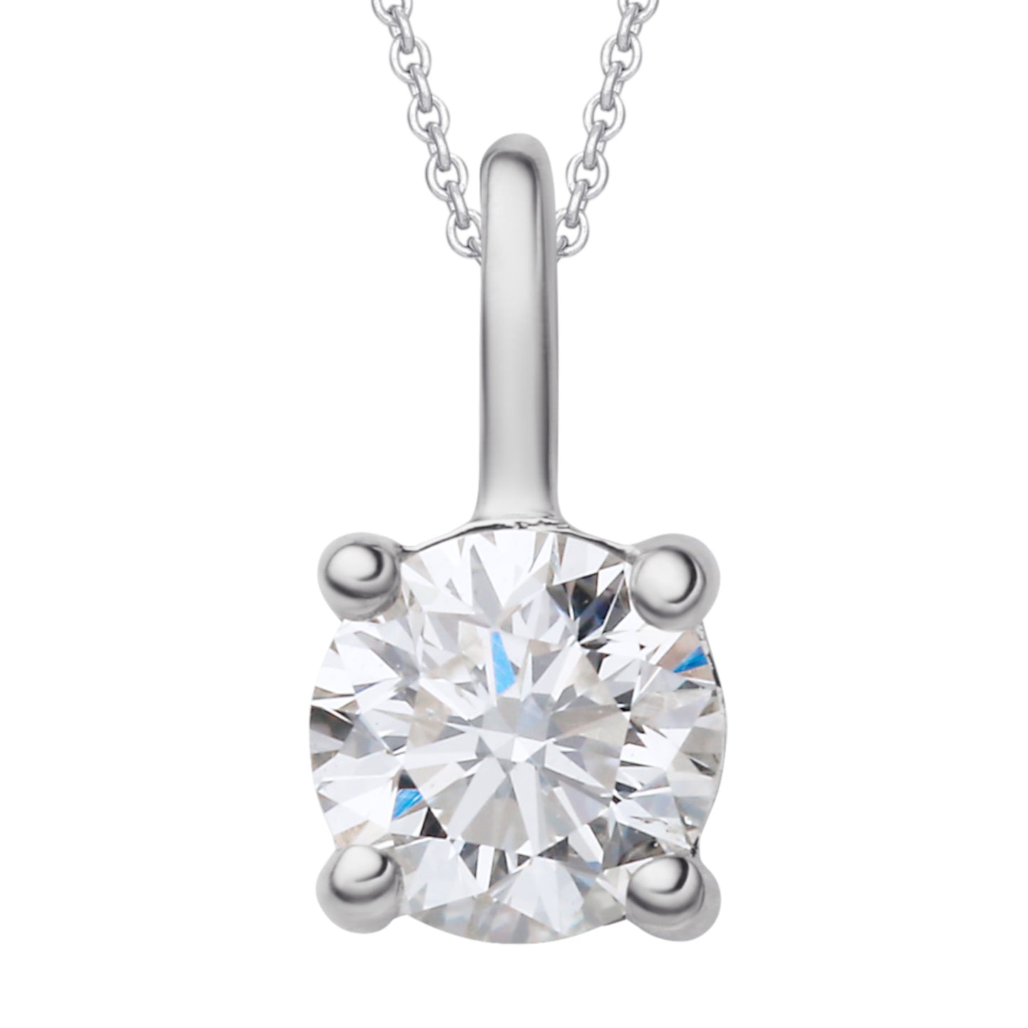 0.25 ct  Diamant Brillant Anhänger aus 950 Platin