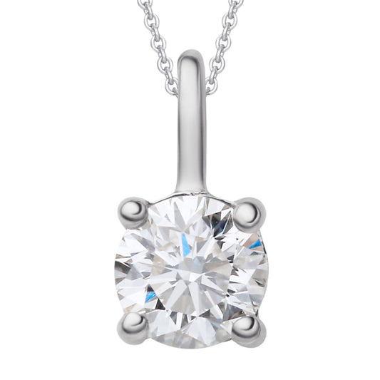 0.25 ct  Diamant Brillant Anhänger aus 750 Weißgold