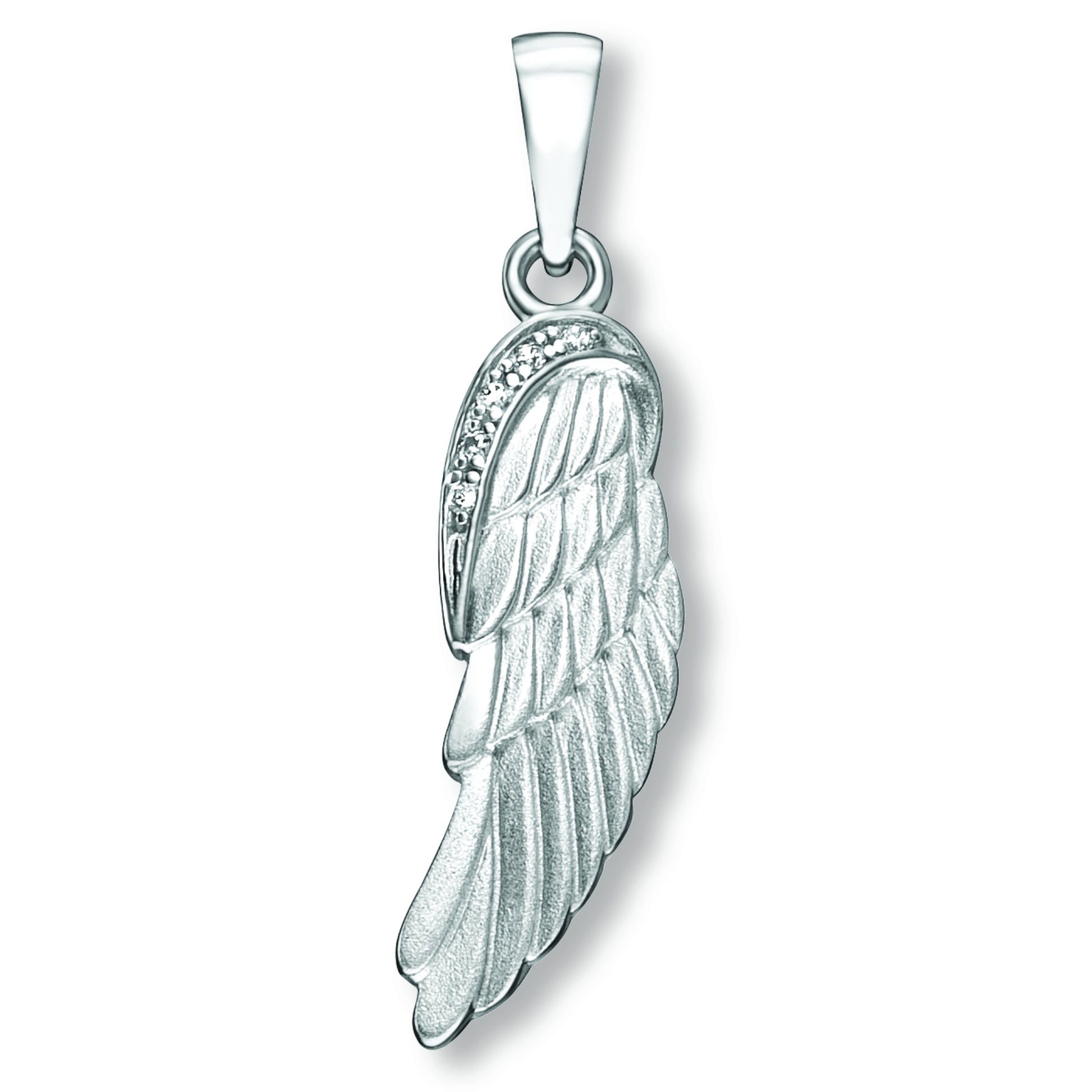 One Element  Zirkonia Engelsflügel Anhänger aus 925 Silber