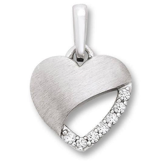 One Element  Zirkonia Herz Herz Anhänger aus 925 Silber