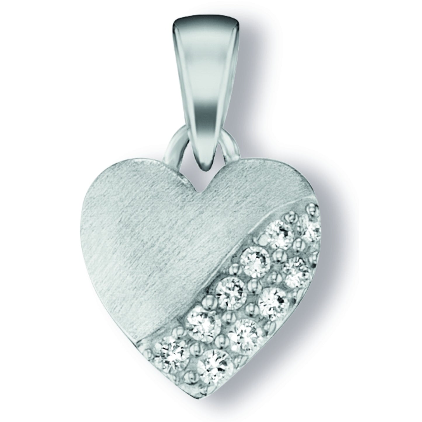 One Element  Zirkonia Herz Herz Anhänger aus 925 Silber